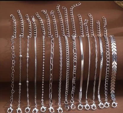 Set of 5 Stainless Steel Bangles