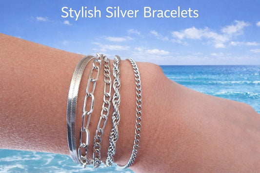 Set of 5 Stainless Steel Bangles